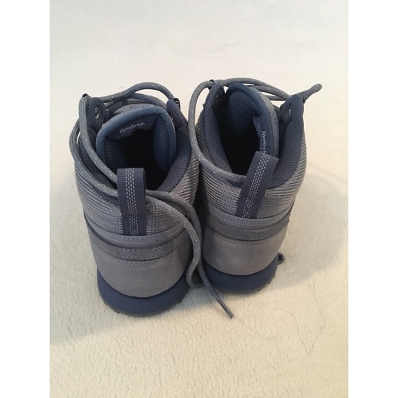 Grey and blue Reebok high tops - Picture 3 of 5